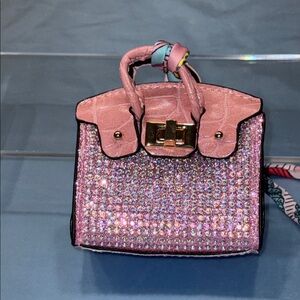 Sparkling Pink Crystal Key Holder